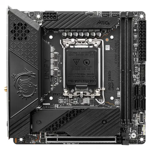 MSI MEG Z690I UNIFY Intel Z690 Soket 1700 DDR5 6800(OC)MHz Mini-ITX Gaming (Oyuncu) Anakart