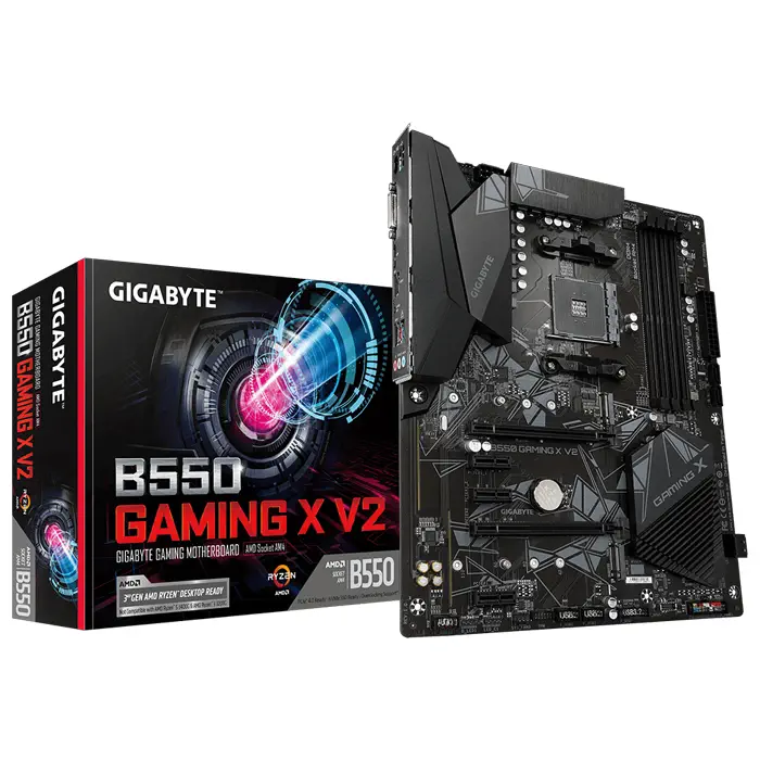 Gigabyte B550 Gaming X V2 AMD B550 Soket AM4 DDR4 4733(OC)MHz ATX Gaming (Oyuncu) Anakart