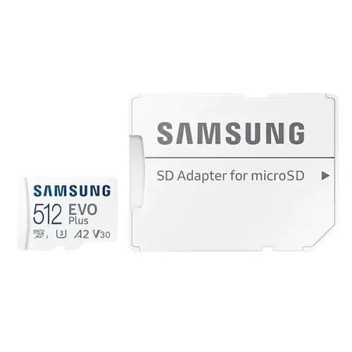 Samsung Evo Plus 512GB Adaptörlü Micro SDXC Hafıza Kartı - MB-MC512KA/TR
