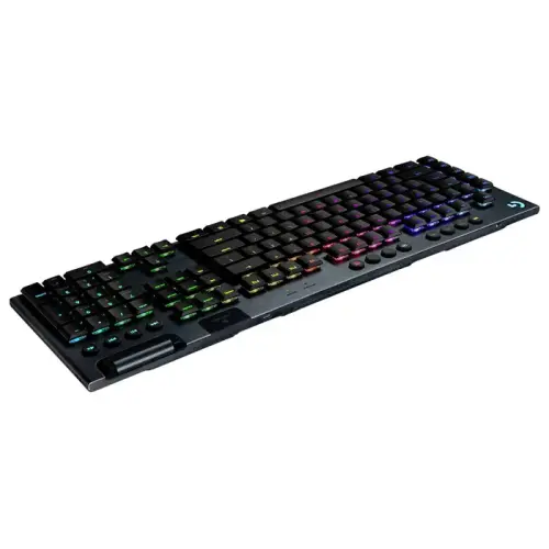 Logitech G G915 LightSpeed RGB Tam Boyutlu İngilizce Q Kablosuz Siyah Oyuncu Klavyesi - 920-009111