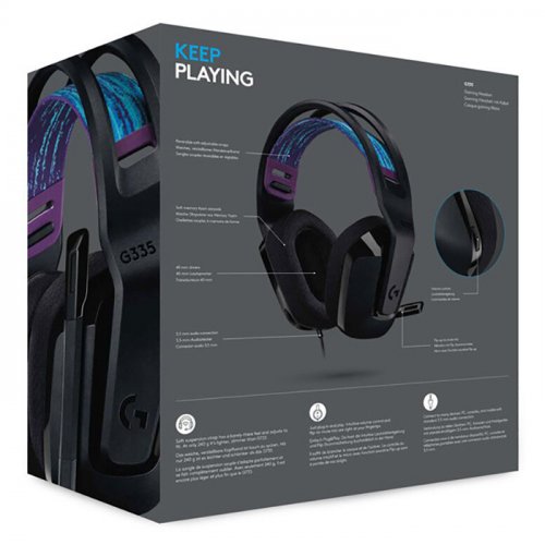 Logitech G G335 Kablolu Siyah Oyuncu Kulaklığı - 981-000978