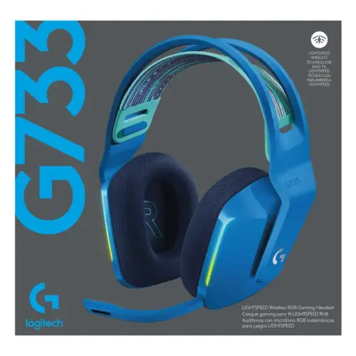 Logitech G G733 LightSpeed RGB Kablosuz 7.1 Surround Ses Mavi Oyuncu Kulaklığı - 981-000943