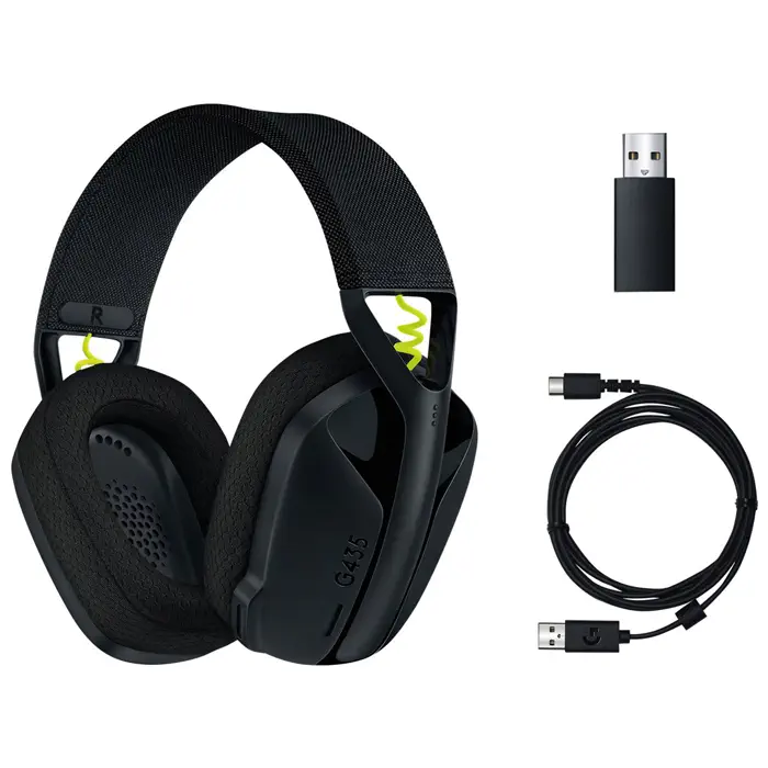 Logitech G G435 LightSpeed Kablosuz Siyah Oyuncu Kulaklığı - 981-001050