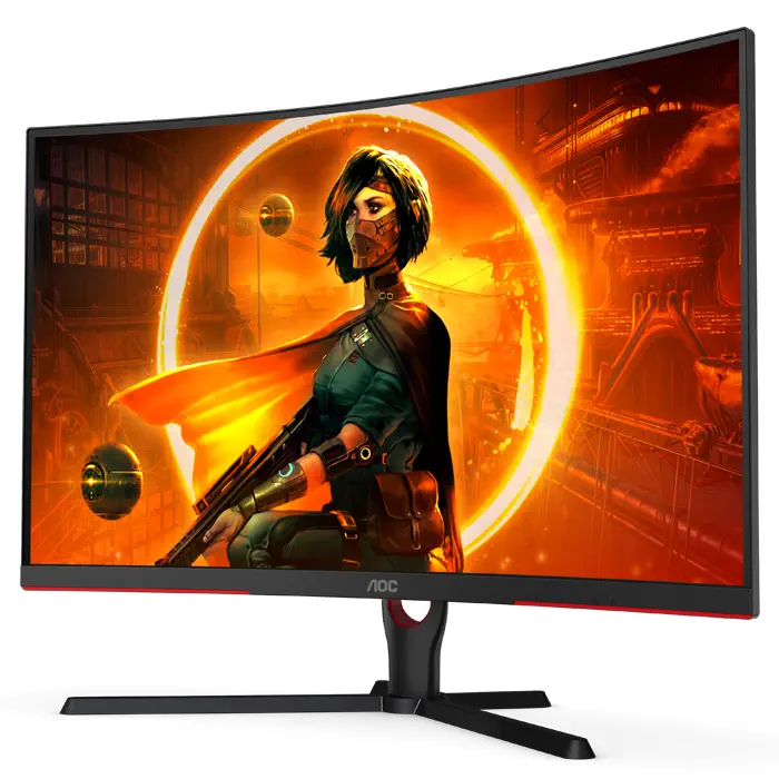 AOC C32G3AE/BK 31.5″ 1ms 165Hz FreeSync Premium VA Full HD Curved Gaming (Oyuncu) Monitör