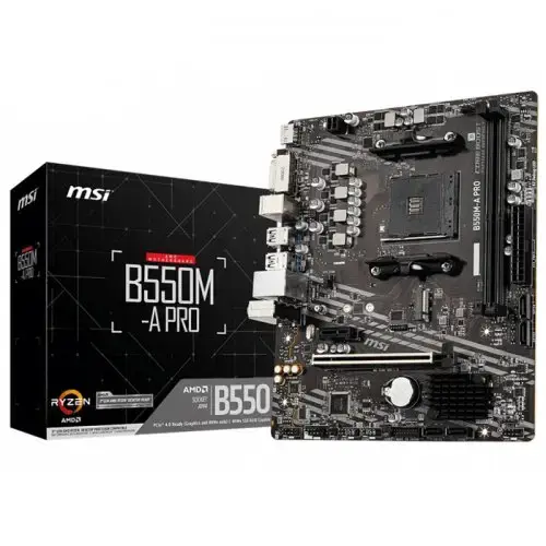 MSI Radeon RX 6700 XT MECH 2X 12G OC 12GB GDDR6 192Bit DX12 Ekran Kartı + MSI B550M-A PRO AMD B550 Soket AM4 DDR4 4600(OC)MHz mATX Anakart Bundle