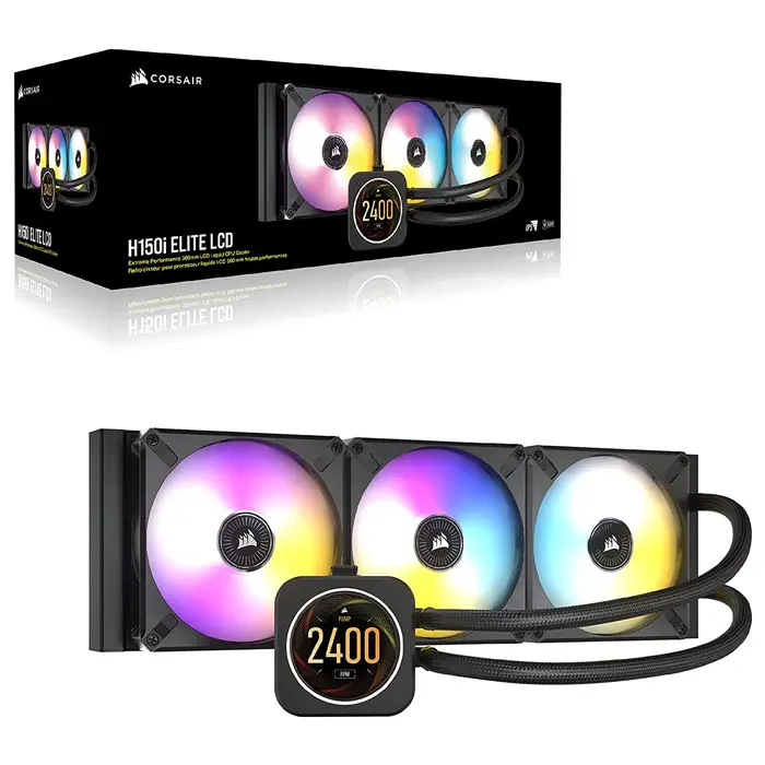 Corsair iCUE H150i Elite LCD CW-9060062-WW 360mm İşlemci Sıvı Soğutucu