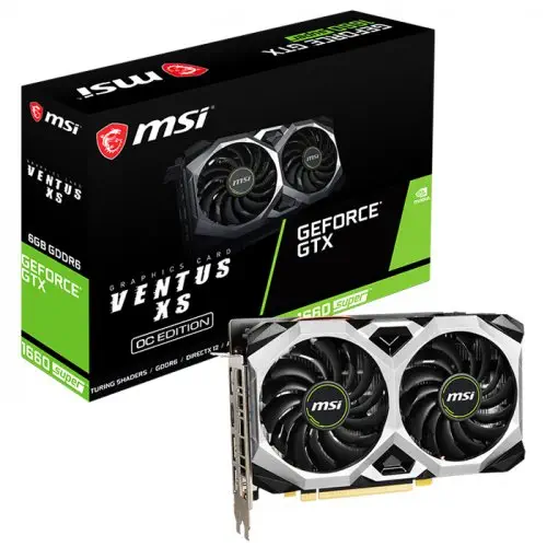 MSI GeForce GTX 1660 Super Ventus XS OC 6GB GDDR6 192Bit DX12 Ekran Kartı + MSI A320M-A Pro AMD A320 Soket AM4 DDR4 3200(OC)MHz mATX Anakart Bundle