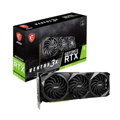 MSI GeForce RTX 3070 Ti Ventus 3X 8G OC 8GB GDDR6X 256Bit DX12 Ekran Kartı + MSI B450M-A PRO MAX AMD B450 Soket AM4 DDR4 4133(OC)MHz mATX Anakart Bundle