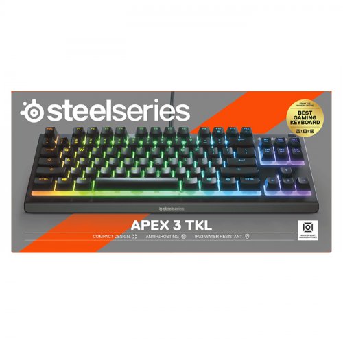 SteelSeries Apex 3 TKL SSK64818 TR Q RGB Membrane Kablolu Gaming (Oyuncu) Klavye