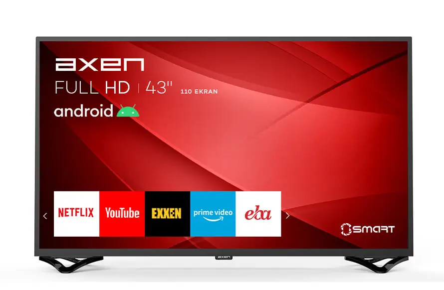 Axen AX43DIL13 43″ 109 Ekran Full HD Android Smart D-Dual LED Tv