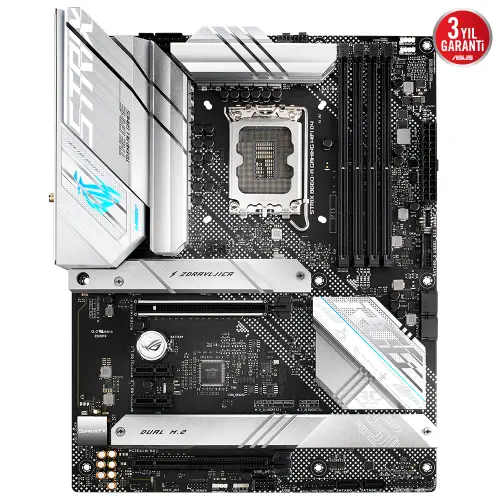Asus ROG Strix B660-A Gaming WIFI D4 Intel B660 Soket 1700 DDR4 5333(OC)MHz ATX Gaming (Oyuncu) Anakart