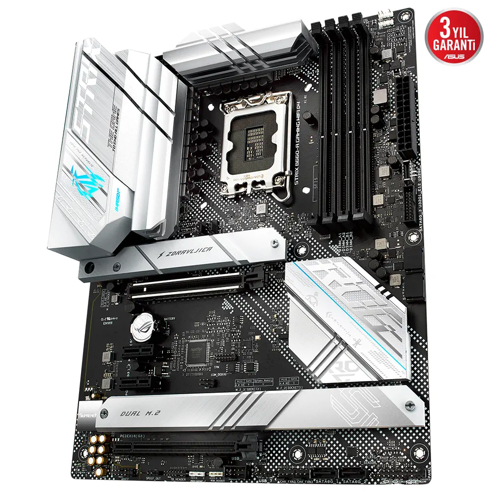 ASUS ROG Strix B660-A Gaming WIFI D4 Intel B660 Soket 1700 DDR4 5333(OC)MHz ATX Gaming (Oyuncu) Anakart