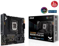 Asus TUF Gaming B660M-Plus D4 Intel B660 Soket 1700 DDR4 5333(OC)MHz mATX Gaming (Oyuncu) Anakart