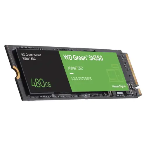 WD Green SN350 WDS480G2G0C 480GB 2400/1650MB/s PCIe NVMe M.2 SSD Disk