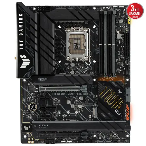 Asus TUF Gaming Z690-Plus WIFI Intel Z690 Soket 1700 DDR5 6000(OC)MHz ATX Gaming (Oyuncu) Anakart