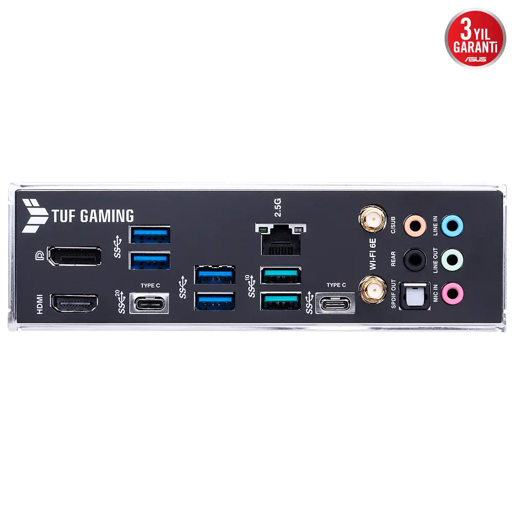 ASUS TUF Gaming Z690-Plus WIFI Intel Z690 Soket 1700 DDR5 6000(OC)MHz ATX Gaming (Oyuncu) Anakart