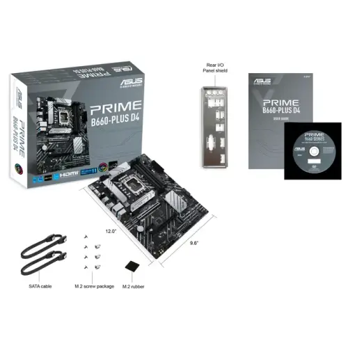 Asus Prime B660-Plus D4 Intel B660 Soket 1700 DDR4 5066(OC)MHz ATX Gaming (Oyuncu) Anakart