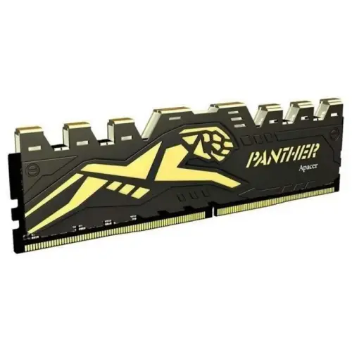 Apacer Panther Black-Gold 16GB (2x8GB) DDR4 3200MHz CL16 Gaming Ram (AH4U16G32C28Y7GAA-2)