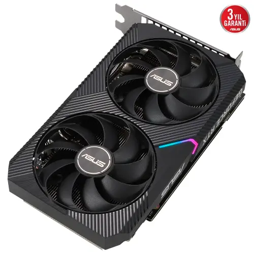 ASUS Dual GeForce RTX 3050 OC DUAL-RTX3050-O8G 8GB GDDR6 128Bit DX12 Gaming (Oyuncu) Ekran Kartı