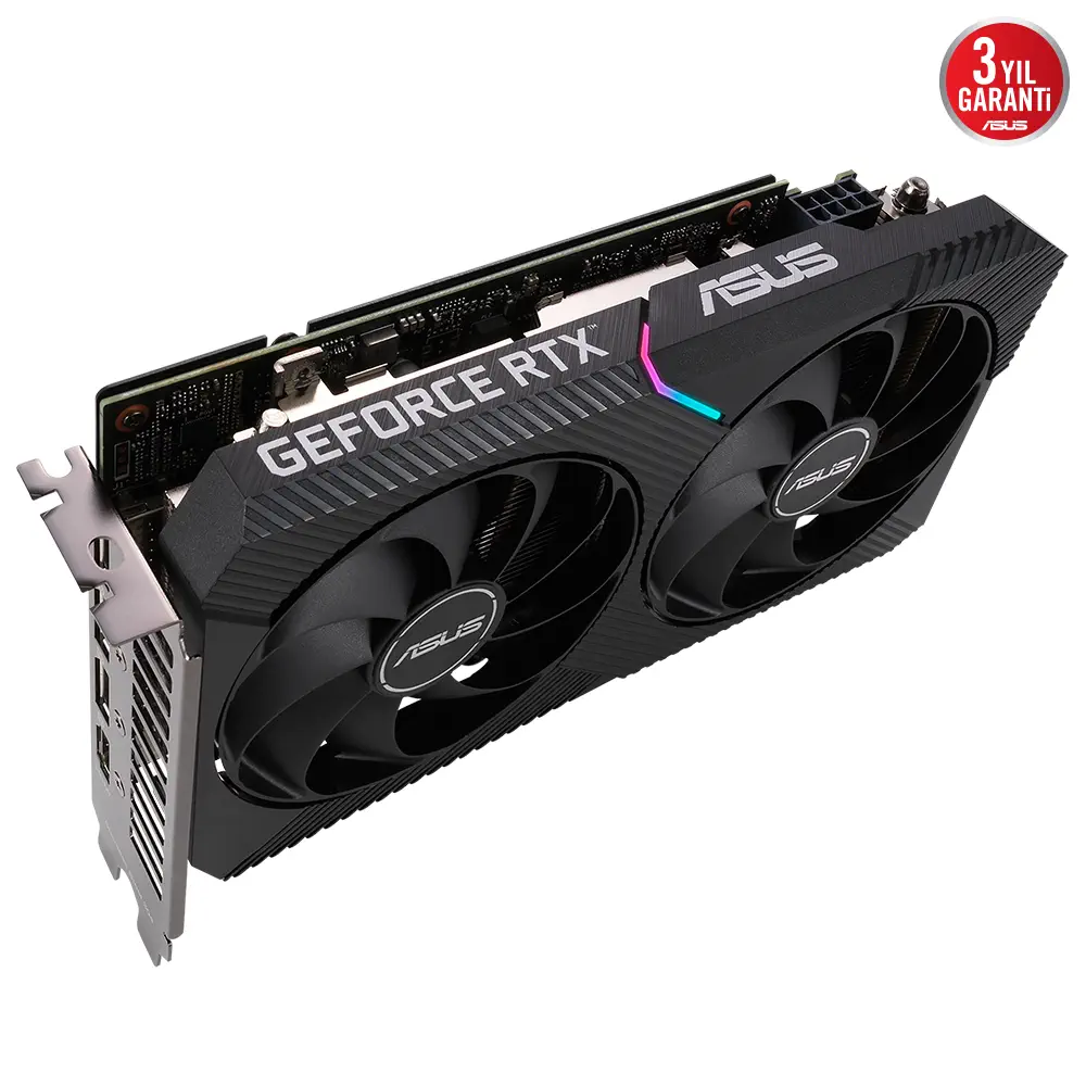 ASUS Dual GeForce RTX 3050 OC DUAL-RTX3050-O8G 8GB GDDR6 128Bit DX12 Gaming (Oyuncu) Ekran Kartı