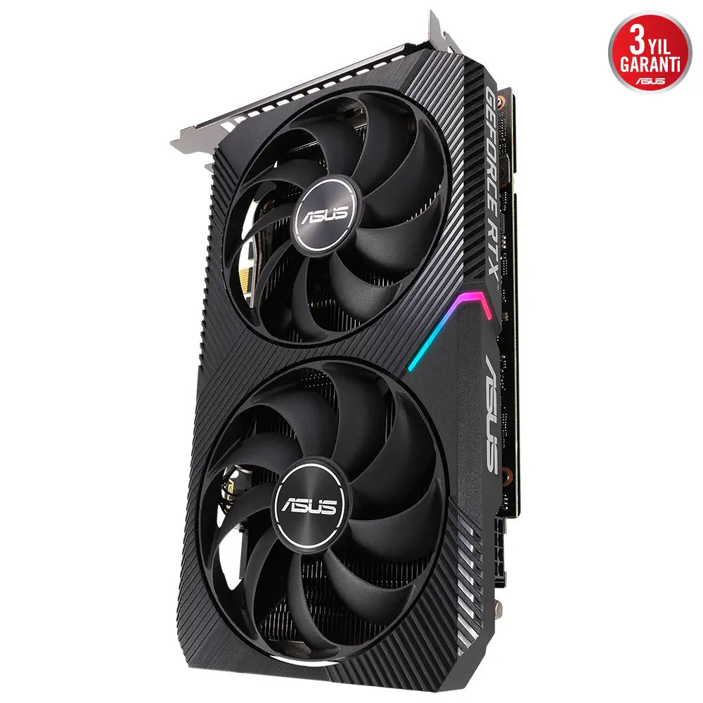 ASUS Dual GeForce RTX 3050 OC DUAL-RTX3050-O8G 8GB GDDR6 128Bit DX12 Gaming (Oyuncu) Ekran Kartı