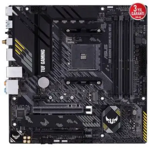 ASUS TUF Gaming B550M-Plus WIFI II AMD B550 Soket AM4 DDR4 4866(OC)MHz mATX Gaming (Oyuncu) Anakart