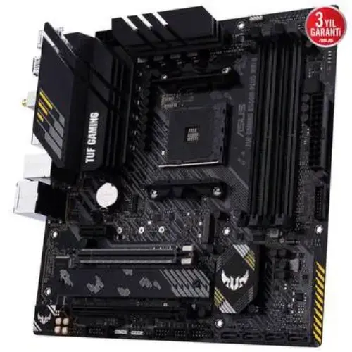 Asus TUF Gaming B550M-Plus WIFI II AMD B550 Soket AM4 DDR4 4866(OC)MHz mATX Gaming (Oyuncu) Anakart