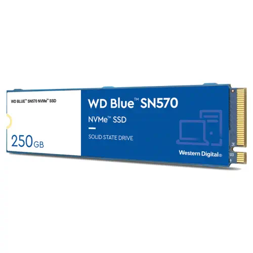 WD Blue SN570 WDS250G3B0C 250GB 3300/1200MB/s PCIe NVMe M.2 SSD Disk
