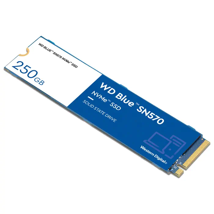 WD Blue SN570 WDS250G3B0C 250GB 3300/1200MB/s PCIe NVMe M.2 SSD Disk