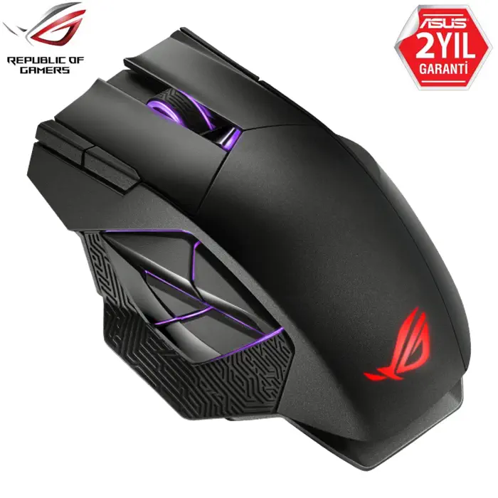 ASUS ROG Spatha X 19.000 DPI 12 Tuş Optik RGB Kablosuz Gaming (Oyuncu) Mouse