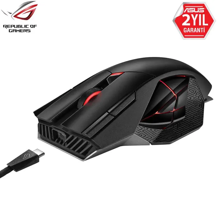 ASUS ROG Spatha X 19.000 DPI 12 Tuş Optik RGB Kablosuz Gaming (Oyuncu) Mouse