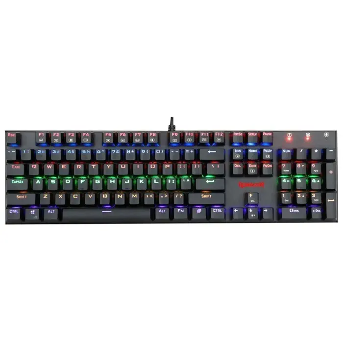 Redragon K565R-1 Rudra Blue Switch RGB TR Q Mekanik Kablolu Gaming (Oyuncu) Klavye