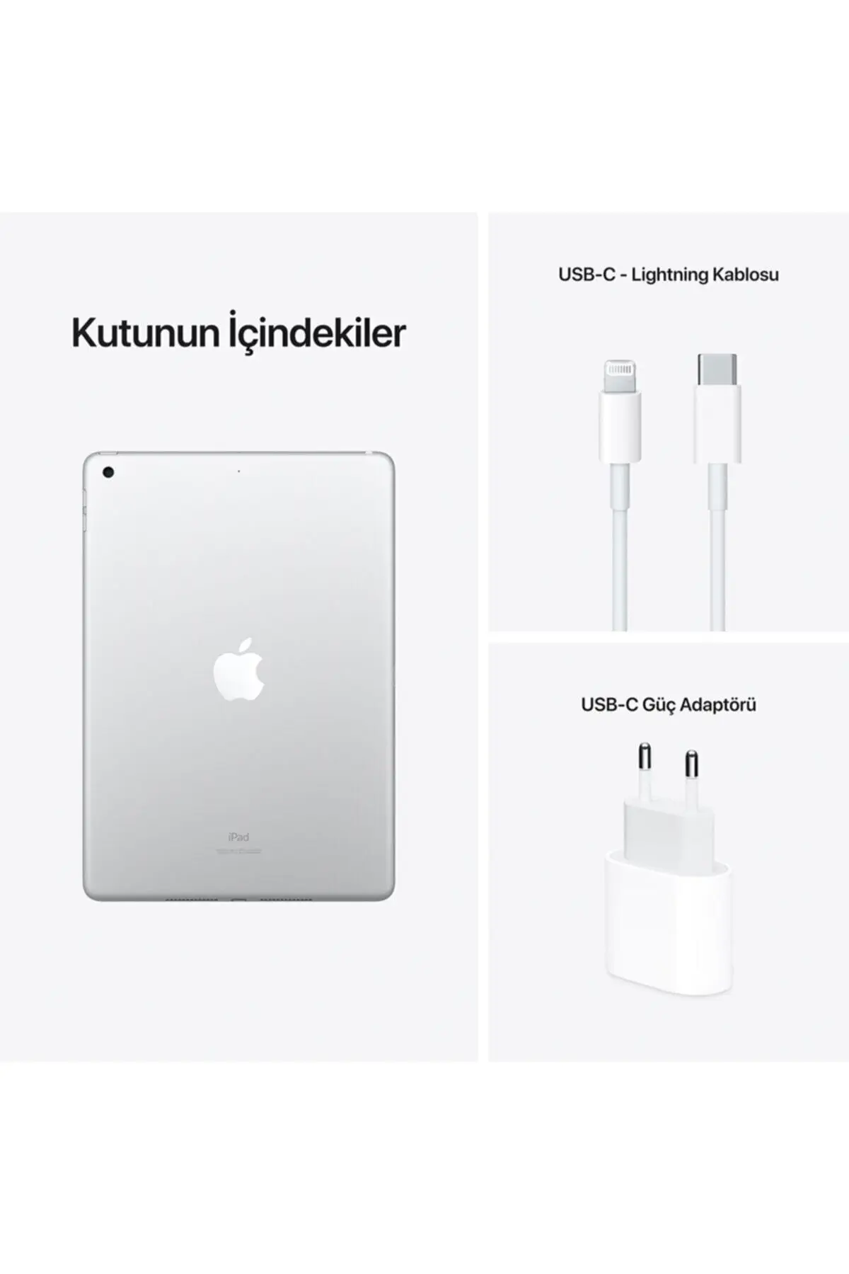 Apple iPad 9.Nesil 10.2'' Wi-Fi 256GB Gümüş MK2P3TU/A Tablet