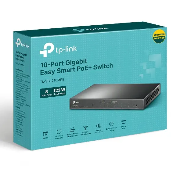 TP-Link TL-SG1210MPE 10 Port 10/100/1000 Mbps PoE Yönetilebilir Switch