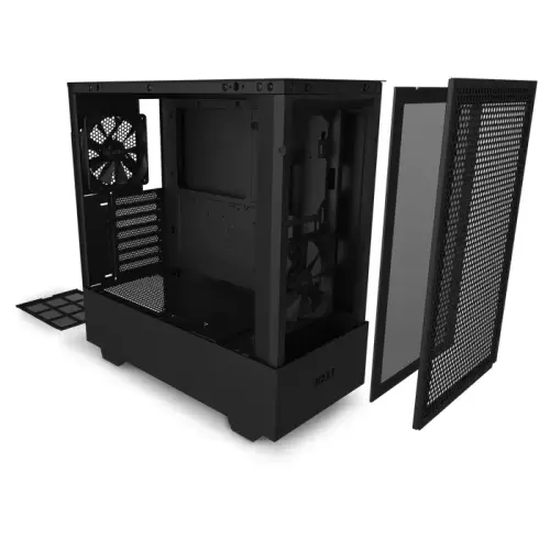 NZXT H510 Flow CA-H52FB-01 USB 3.2 Type-C Mesh Temperli Cam Siyah ATX Mid-Tower Gaming (Oyuncu) Kasa