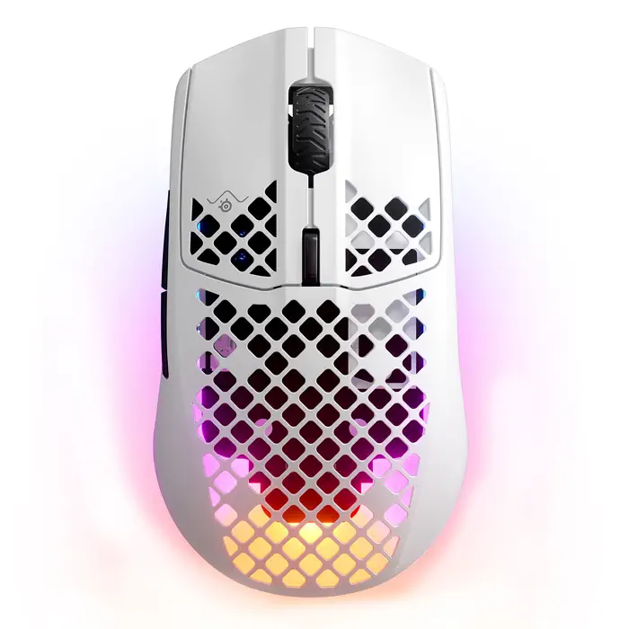 SteelSeries Aerox 3 Wireless 2022 Edition SSM62608 Snow 18000 CPI 6 Tuş RGB Optik Kablosuz Gaming (Oyuncu) Mouse