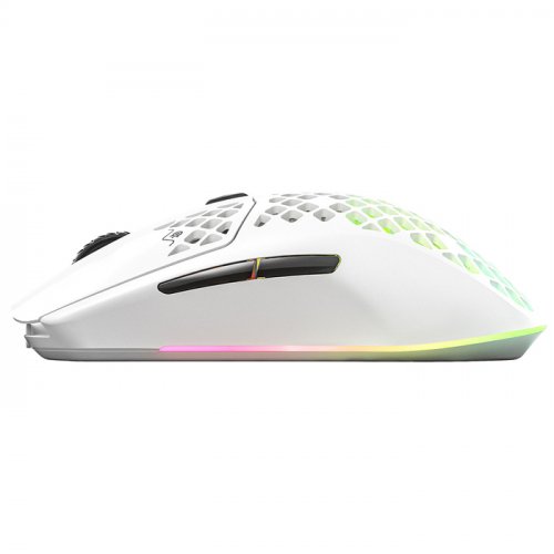 SteelSeries Aerox 3 Wireless 2022 Edition SSM62608 Snow 18000 CPI 6 Tuş RGB Optik Kablosuz Gaming (Oyuncu) Mouse