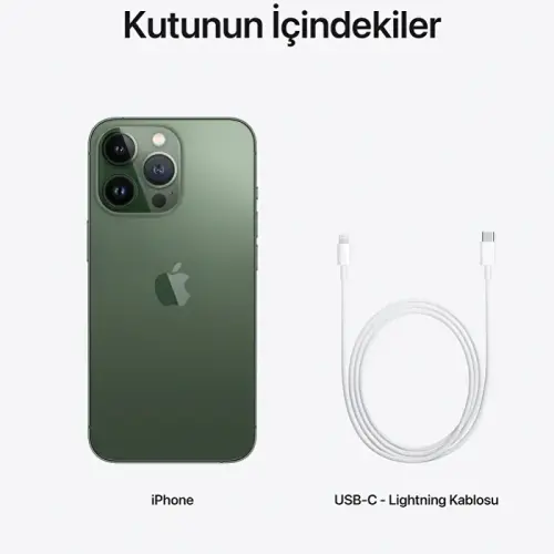 iPhone 13 Pro 128GB MNE23TU/A Köknar Yeşili Cep Telefonu - Apple Türkiye Garantili