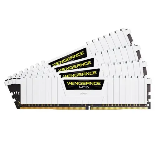 Corsair Vengeance LPX CMK32GX4M4B3200C16W 32GB (4x8GB) DDR4 3200MHz CL16 Beyaz Gaming (Oyuncu) Ram