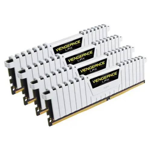 Corsair Vengeance LPX CMK32GX4M4B3200C16W 32GB (4x8GB) DDR4 3200MHz CL16 Beyaz Gaming (Oyuncu) Ram