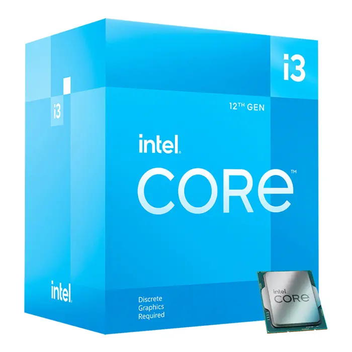 Intel Core i3-12100F 3.30GHz 4 Çekirdek 12MB L3 Önbellek Soket 1700 Box İşlemci