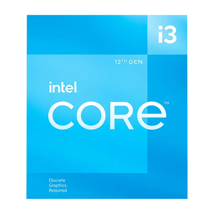 Intel Core i3-12100F 3.30GHz 4 Çekirdek 12MB L3 Önbellek Soket 1700 Box İşlemci