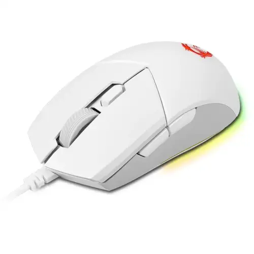 MSI Clutch GM11 White 5000DPI 6 Tuş RGB Optik Beyaz Kablolu Gaming (Oyuncu) Mouse