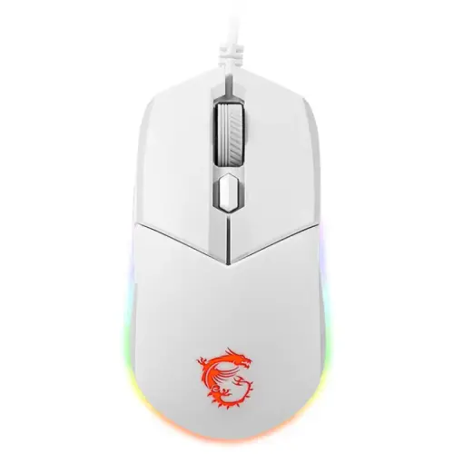 MSI Clutch GM11 White 5000DPI 6 Tuş RGB Optik Beyaz Kablolu Gaming (Oyuncu) Mouse