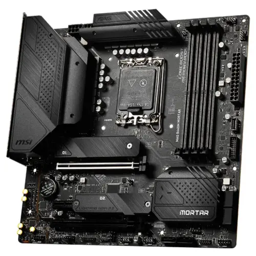MSI MAG B660M MORTAR Intel B660 Soket 1700 DDR5 6200(OC)MHz mATX Gaming (Oyuncu) Anakart