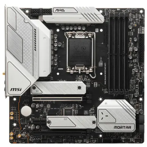 MSI MAG B660M MORTAR WIFI Intel B660 Soket 1700 DDR5 6200(OC)MHz mATX Gaming (Oyuncu) Anakart
