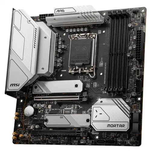 MSI MAG B660M MORTAR WIFI Intel B660 Soket 1700 DDR5 6200(OC)MHz mATX Gaming (Oyuncu) Anakart