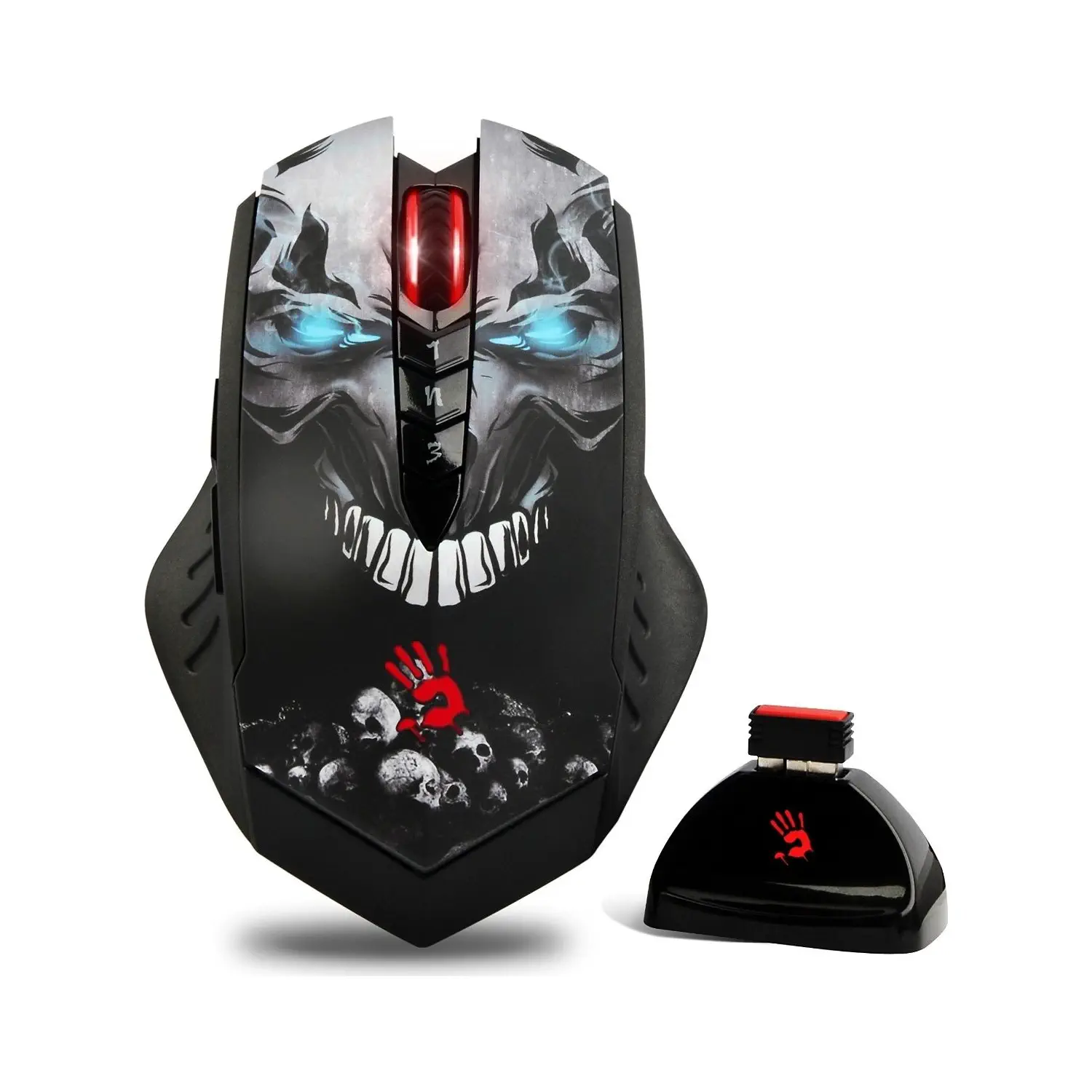 Bloody R80 GHOST Şarjlı 4000CPI 8 Tuş Optik Kablosuz + Kablolu Gaming Mouse
