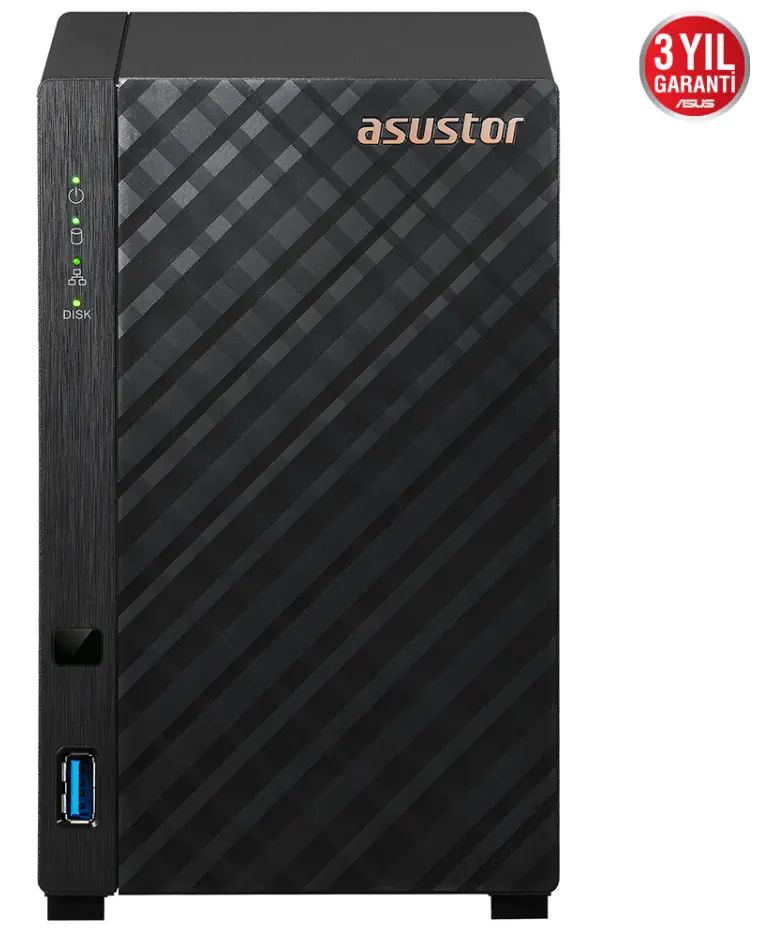 Asustor AS1102T 3.5″ 2 Yuvalı Nas Depolama Ünitesi