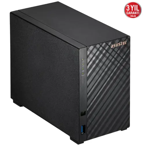 Asustor AS1102T 3.5″ 2 Yuvalı Nas Depolama Ünitesi